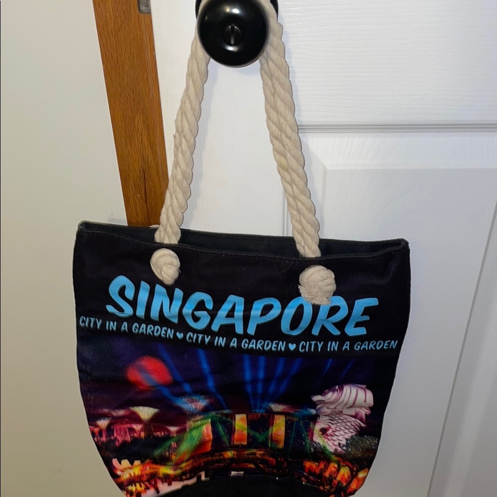 Singapore City in a Garden Tote Bag